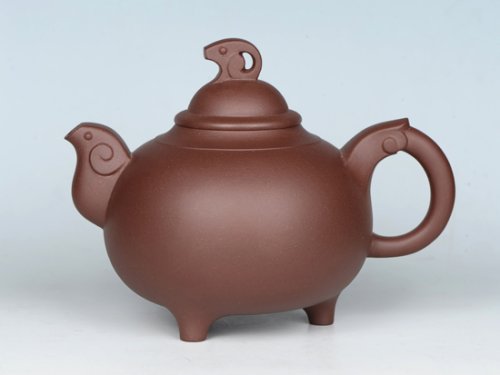 吴建荣紫砂壶 三羊开泰 