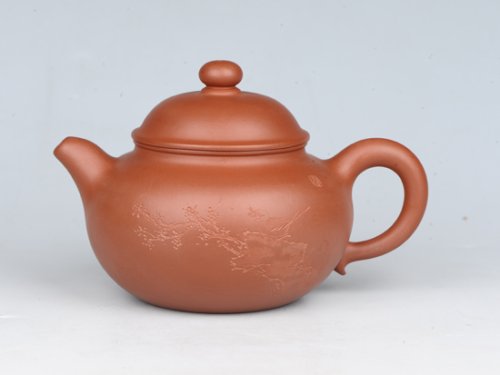 潘雪峰紫砂壶 仿古莲子  容量：200cc  泥料：小红泥 
