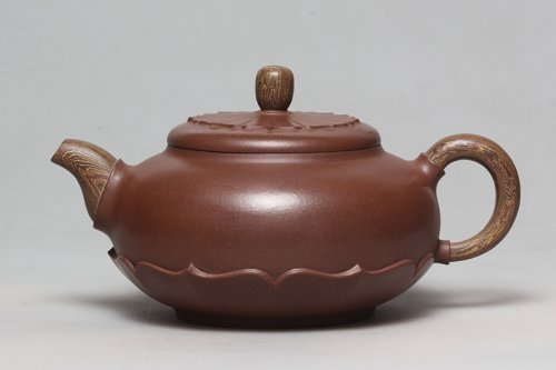 范小中紫砂壶 步步升莲 