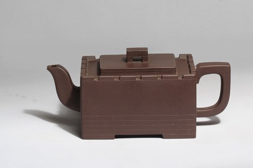 毛顺洪紫砂壶 长四方 