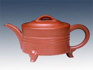 夏洪林紫砂壶 三足如意 