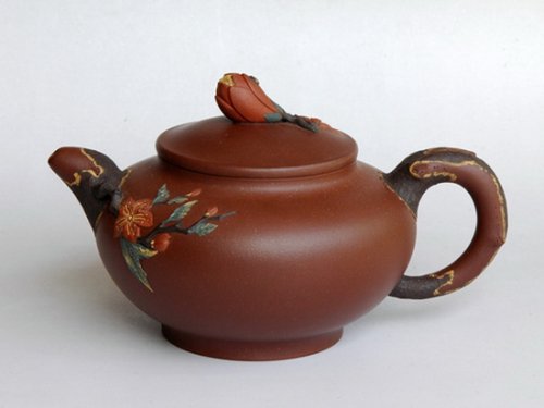 周可明紫砂壶 迎春花14 