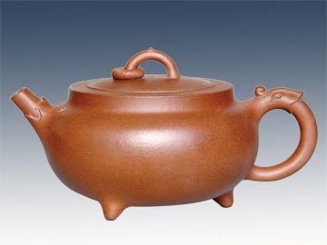 范永芳紫砂壶 龙把三足 