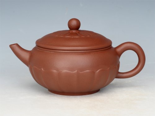 任祁英紫砂壶 半菊 