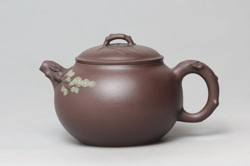 陈水仙紫砂壶 岁寒三友 