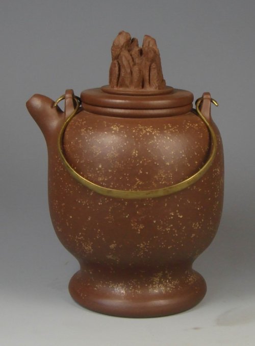 彭耀年紫砂壶 汉锤壶 