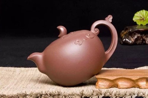 王桂芬紫砂壶 吉祥如意 