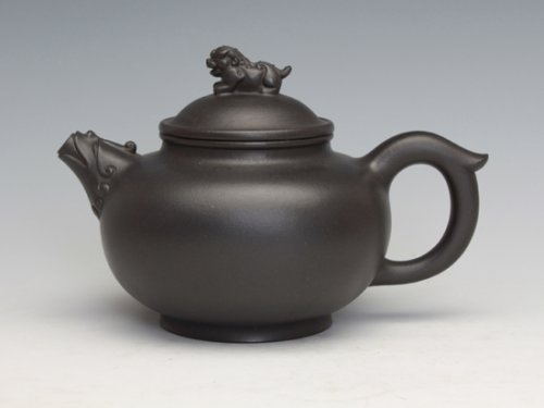 周奇鸣紫砂壶 圣狮纳福壶  泥料... 