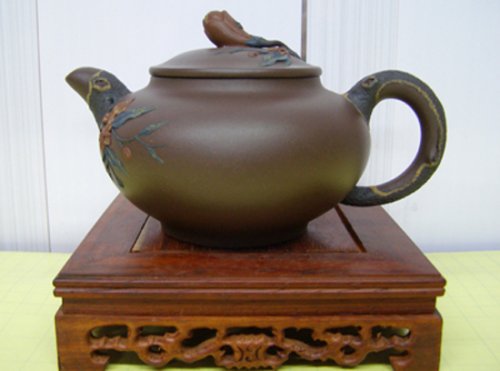 许建军紫砂壶 薄胎玉兰 