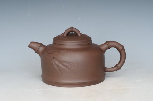 沈更轶紫砂壶 双竹 