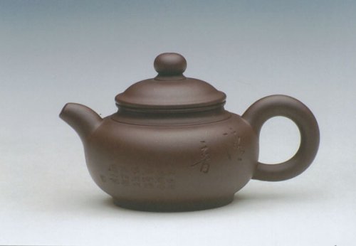 朱建明紫砂壶 方扁 