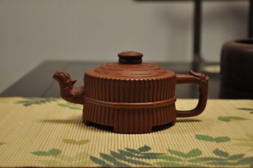 浦兮凤紫砂壶 龙头一捆竹 