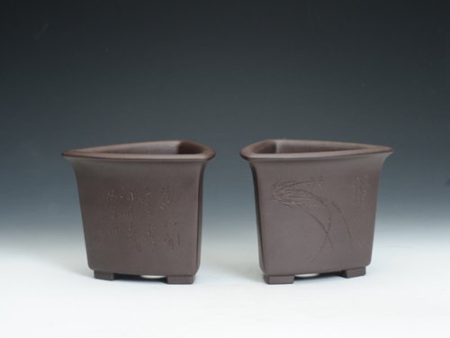 邵文紫砂壶 三脚盆（全手工） 