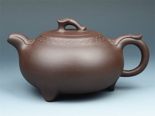 朱菊华紫砂壶   铺砂如意 