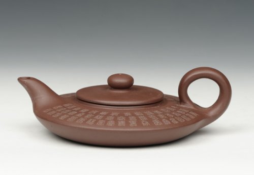 孙航春紫砂壶 虚扁 