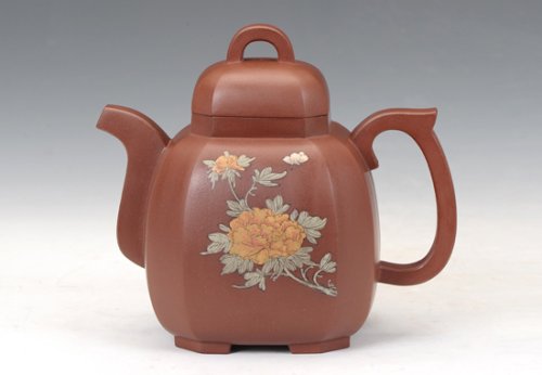 郁晴紫砂壶 六方宫灯 