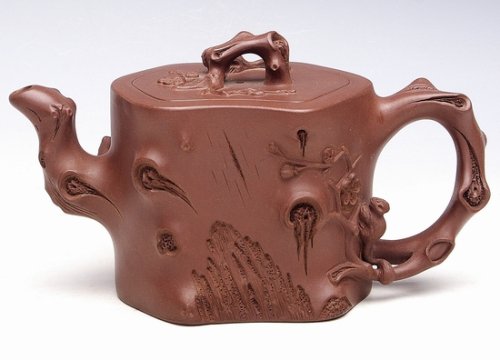 张建强紫砂壶 松鼠葡萄桩 