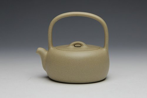 何健紫砂壶 至乐提梁 