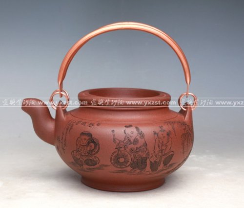 潘国良紫砂壶 蛋包 