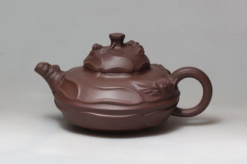 何文君紫砂壶 风卷葵 