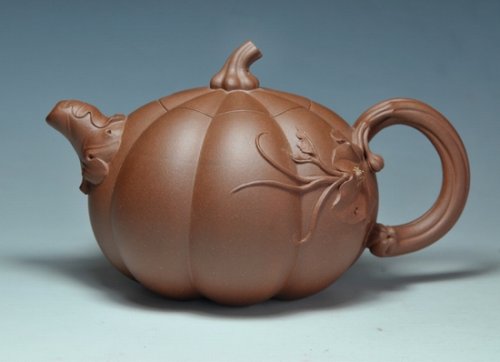 张金芳紫砂壶 南瓜壶 