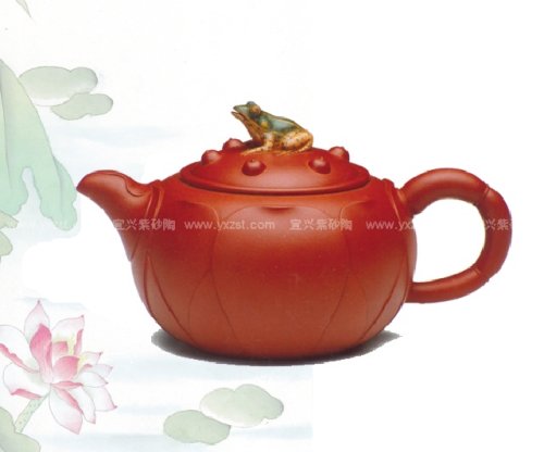 季益顺紫砂壶 青蛙莲心 
