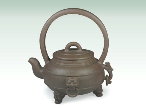 赵孟君紫砂壶 三脚龙珠 