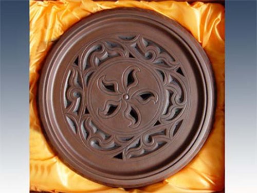 余中南紫砂壶 紫荆花茶海 