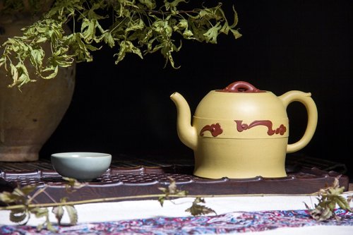 范俊健紫砂壶 碧彩流云 