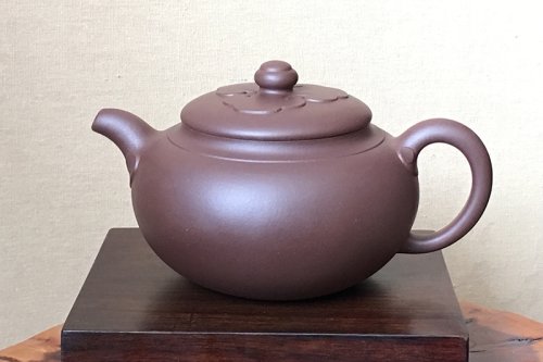 鲍青紫砂壶 大如意壶 