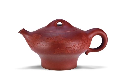 金全大紫砂壶 立瓢壶 