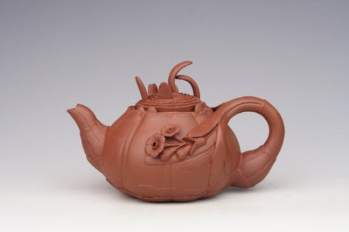 张生荣紫砂壶 水仙花 清水泥 