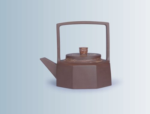 范卓群紫砂壶 八方提梁 