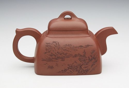 高燕紫砂壶 四方 