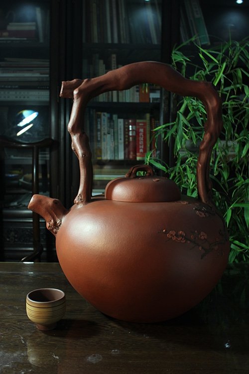 何光宏紫砂壶 梅桩壶 