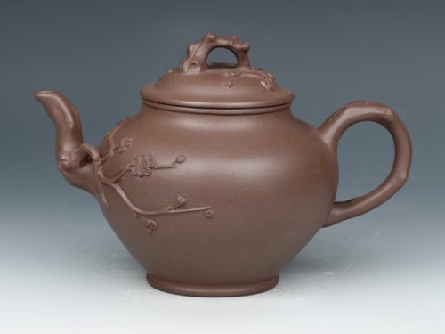 罗荣贤紫砂壶 报春壶  5号井老紫泥  480cc 