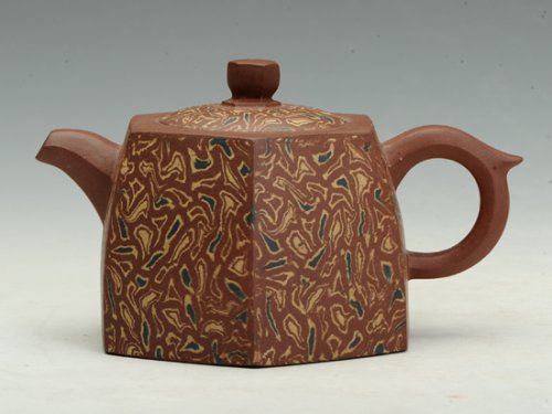 朱大伟紫砂壶 高六方井栏 