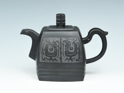 陆慧军紫砂壶 四方青月 