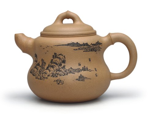 强建红紫砂壶 葫芦竹 