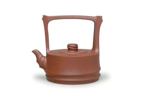 恽益萍紫砂壶 韵竹提梁 