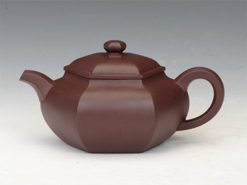 李军紫砂壶 大彬六方 