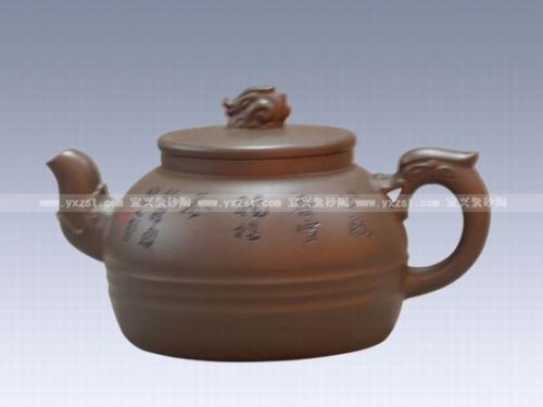 鲍燕萍紫砂壶 飞龙在天 