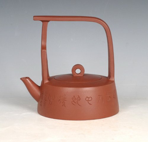 宋亚萍紫砂壶 景舟提梁 