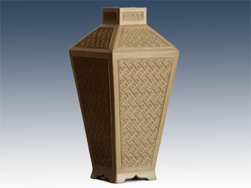 王石耕紫砂壶 富贵四方瓶 