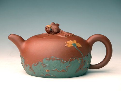高建中紫砂壶 荷塘情趣 