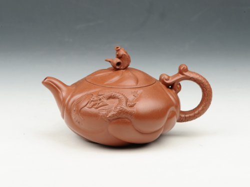 邵慧琴紫砂壶 扁鱼化龙 220cc 