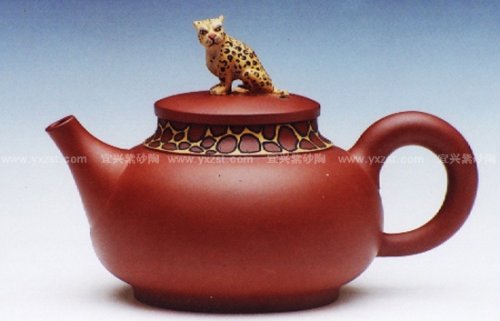 周伯娟紫砂壶 金钱豹 