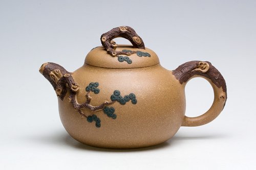 路学峰紫砂壶 迎客松 