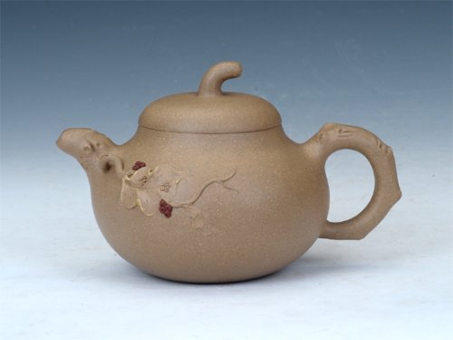 周奇鸣紫砂壶 茄段葡萄壶 