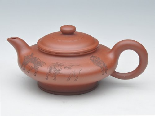 董岳峰紫砂壶 虚扁 